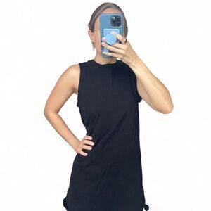 Cotton black tshirt dress size small